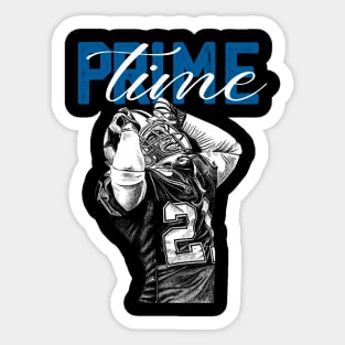 Typography Primetime Deion Sanders Sticker